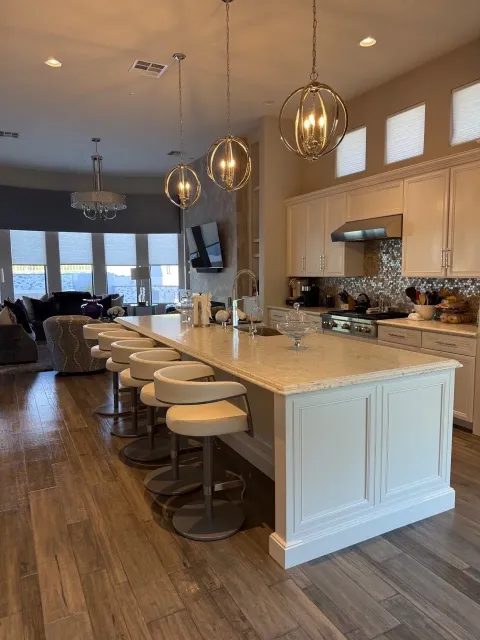 Break room after cleaning